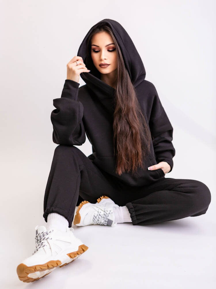 Dámska oversize tepláková súprava VSB SIMPLE black