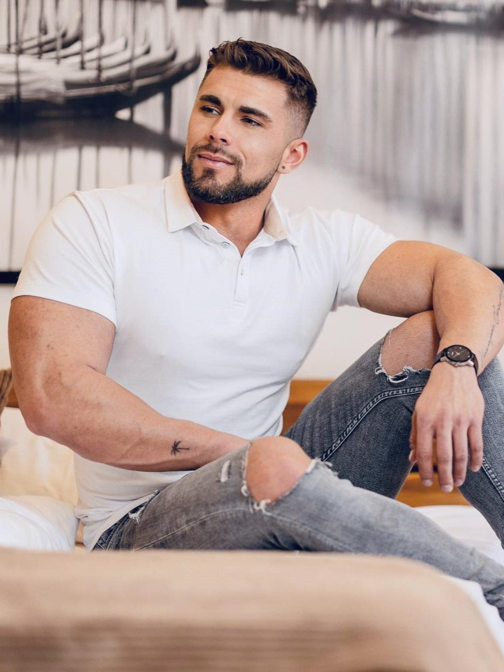 Polo VSB tričko LEE biele