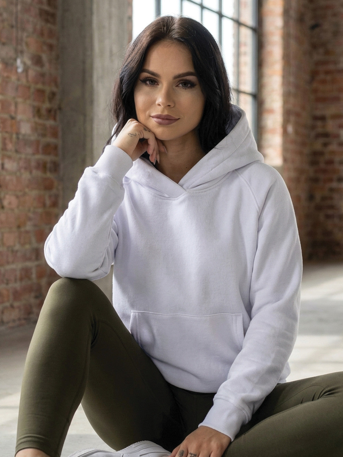 Oversize dámska mikina VSB BASIC biela