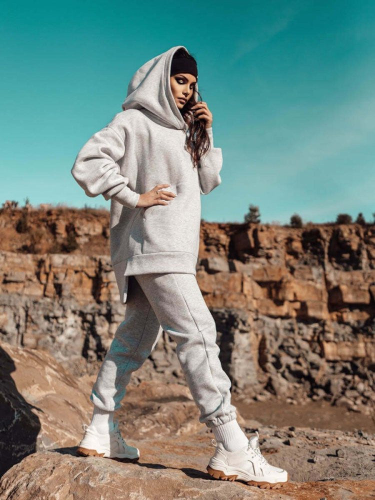 Dámska oversize tepláková súprava VSB SIMPLE grey
