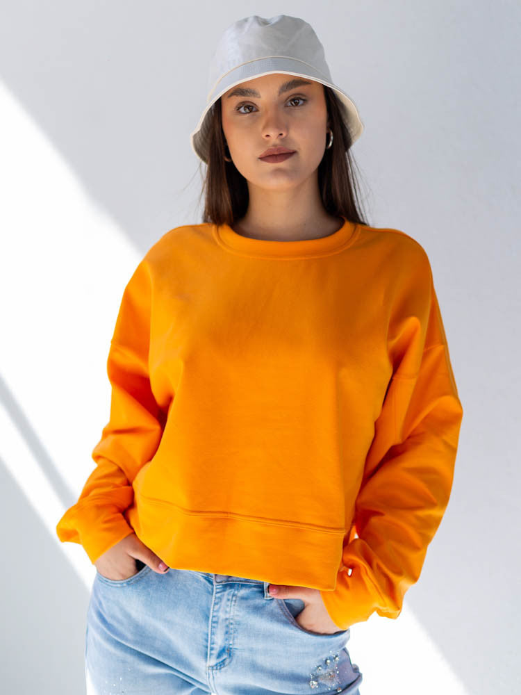 Trendy pohodlná mikina VSB JELLY oranžová