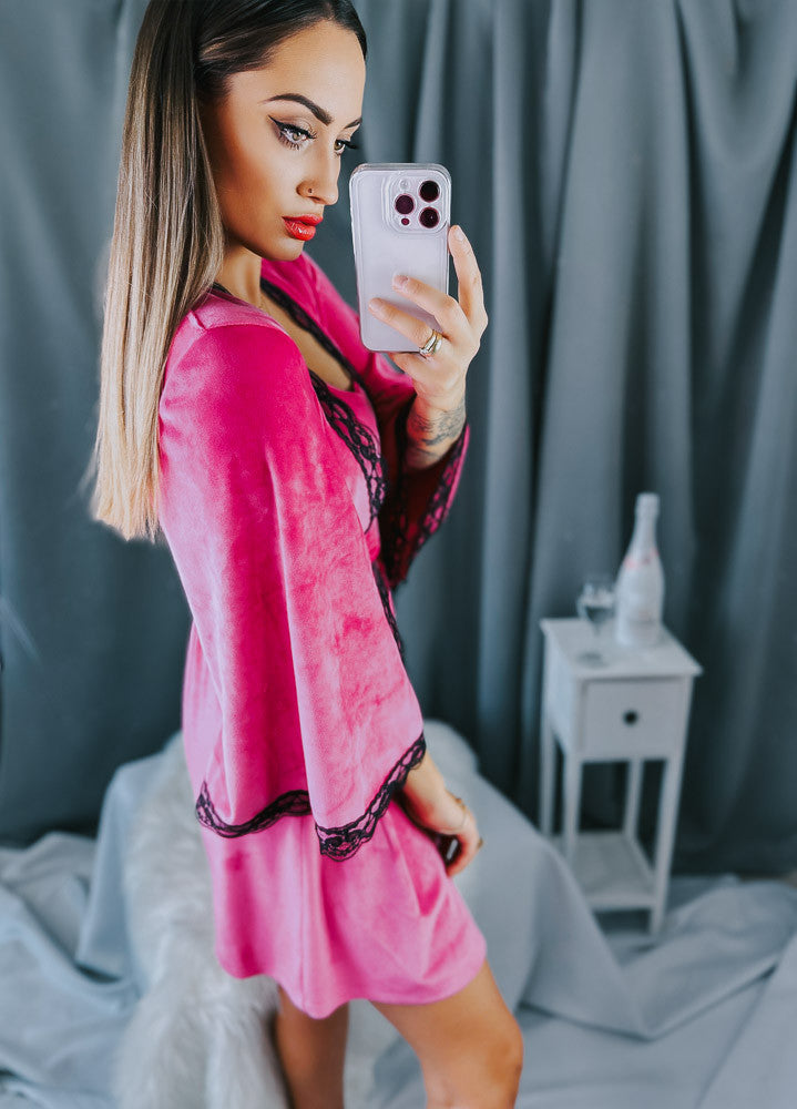 Kraťasový pyžamový set JANNYS VSB22 dark pink
