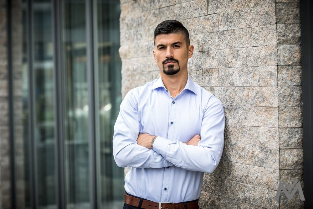 Pánska košeľa bledomodrá VSB1851