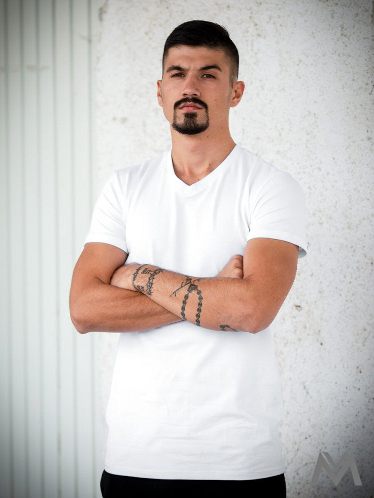 Pánske tričko VERSABE z prémiovej bavlny 01 biele VS-PT1801