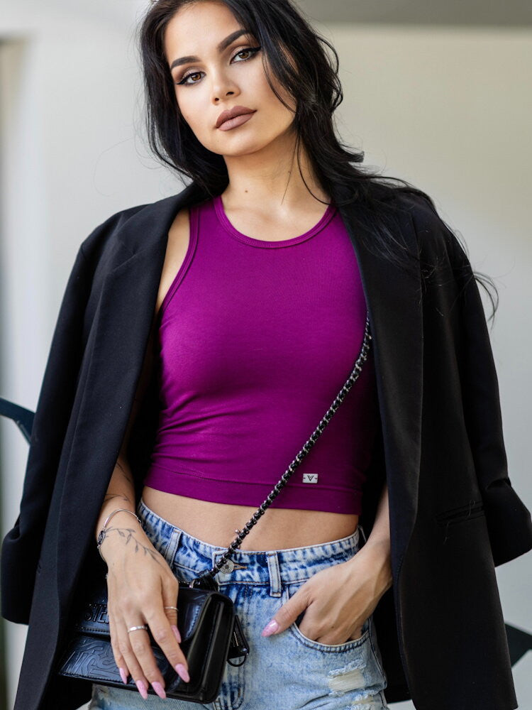 Štýlový dámsky VSB LOLLY croptop purple