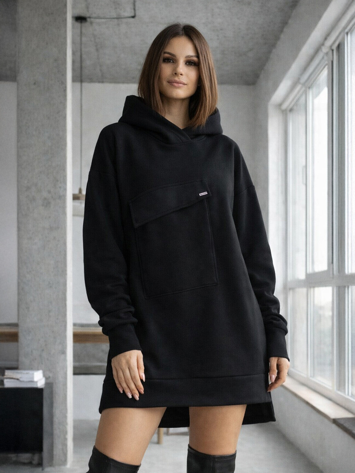 Dámska oversize mikina VSB WELLA black