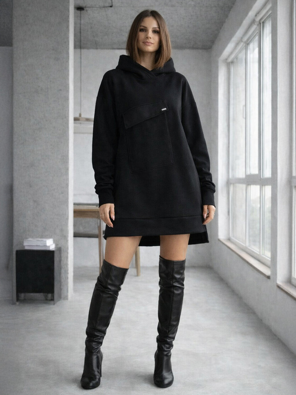 Dámska oversize mikina VSB WELLA black