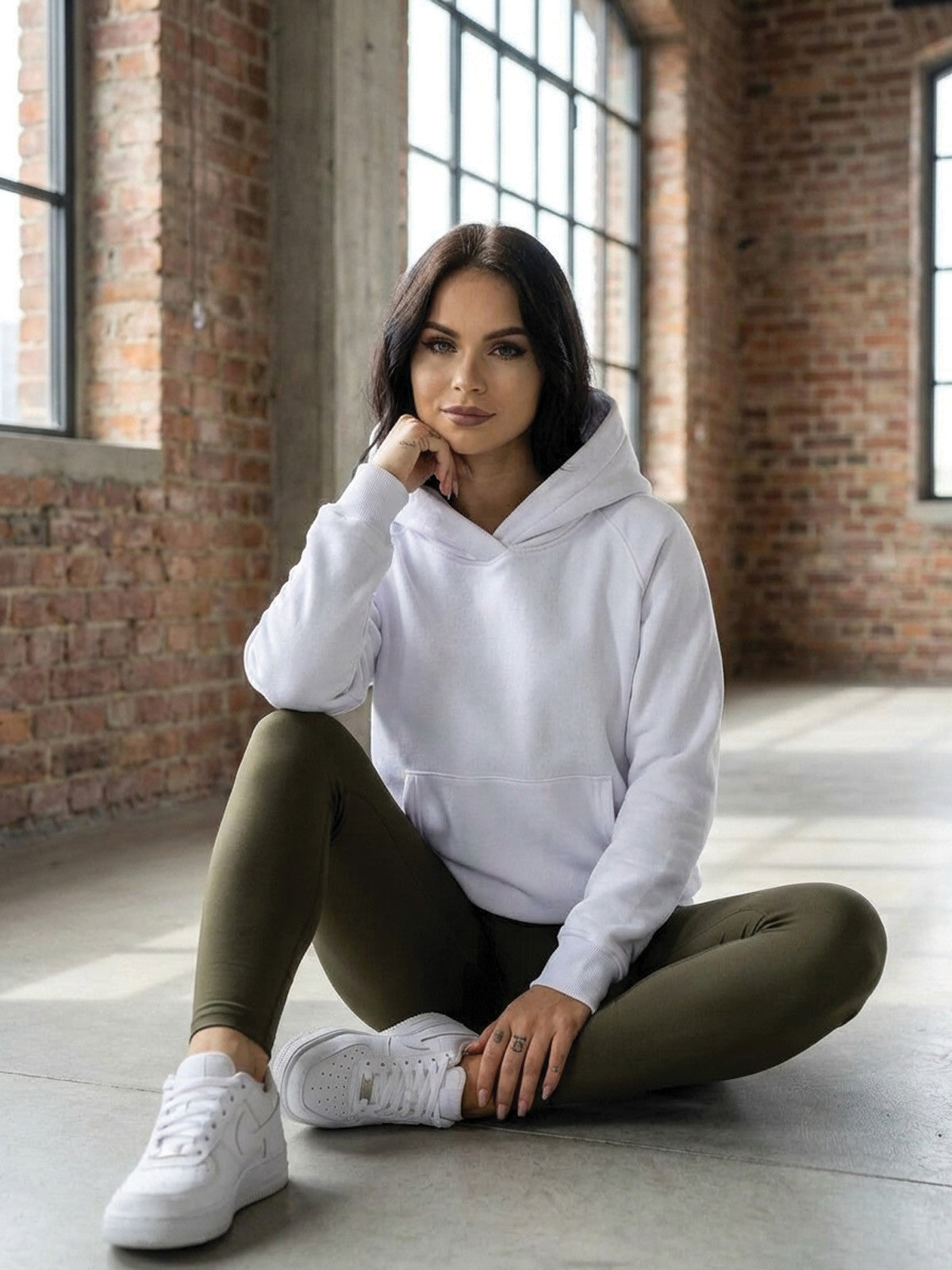 Oversize dámska mikina VSB BASIC biela