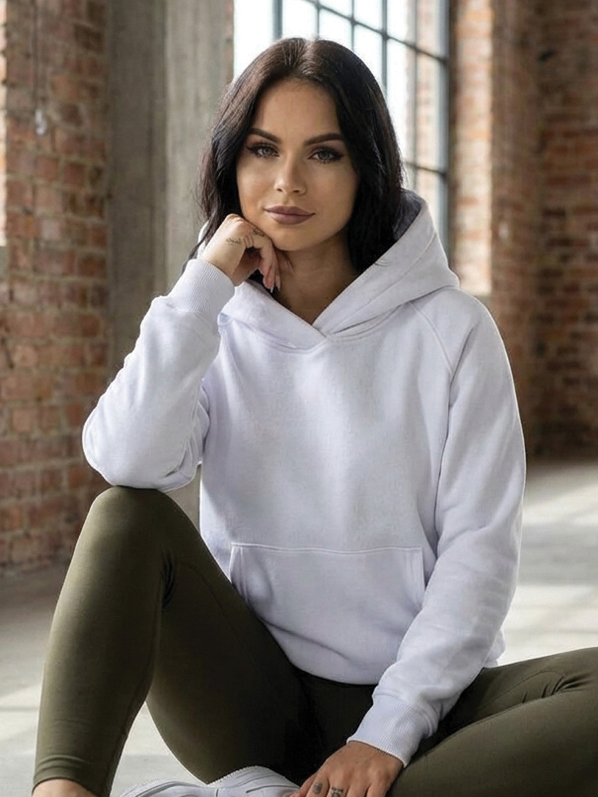 Oversize dámska mikina VSB BASIC biela