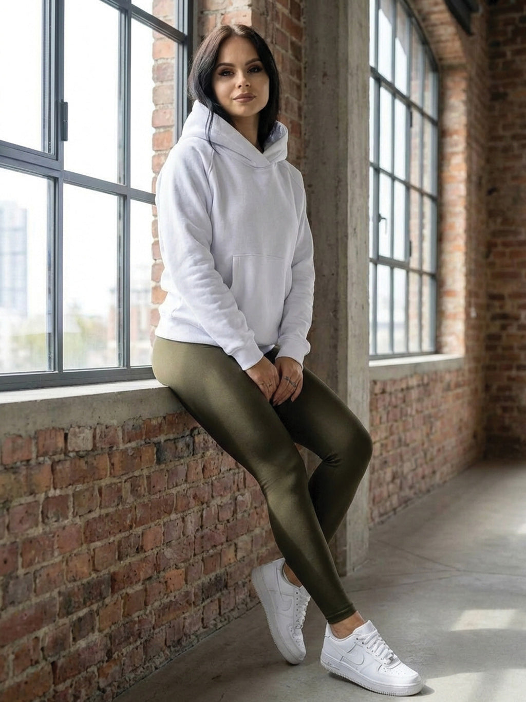 Oversize dámska mikina VSB BASIC biela
