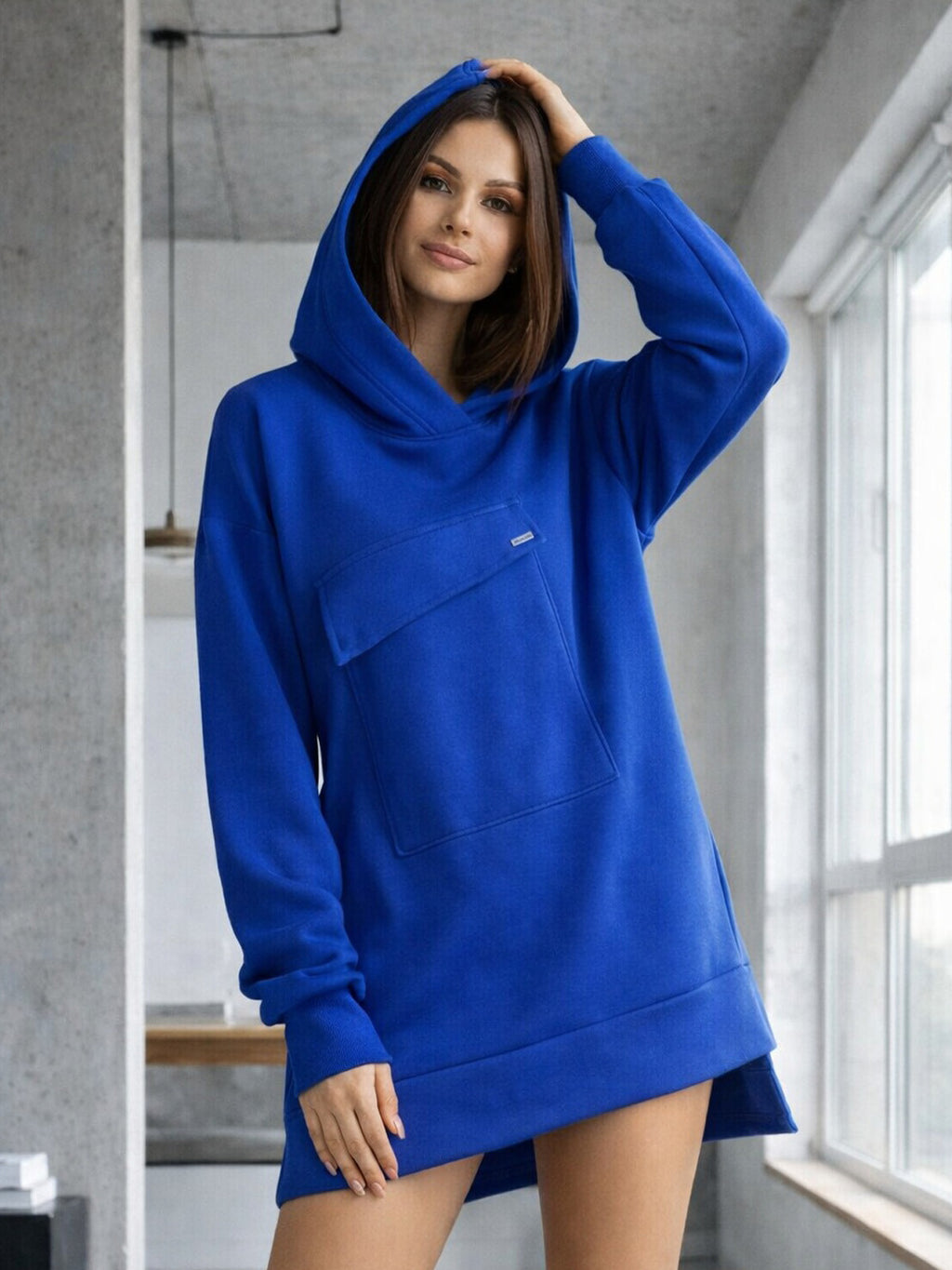 Dámska oversize mikina VSB WELLA blue