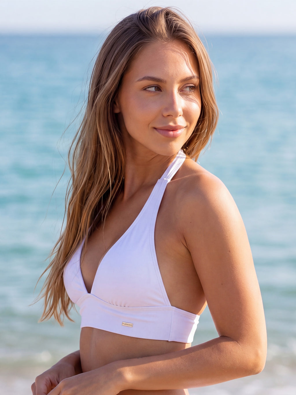 Parte superior de bañador para mujer VSB TENERIFE blanco