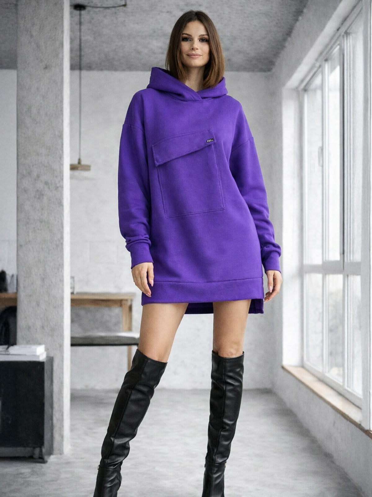 Predlžená mikina VSB WELLA purple