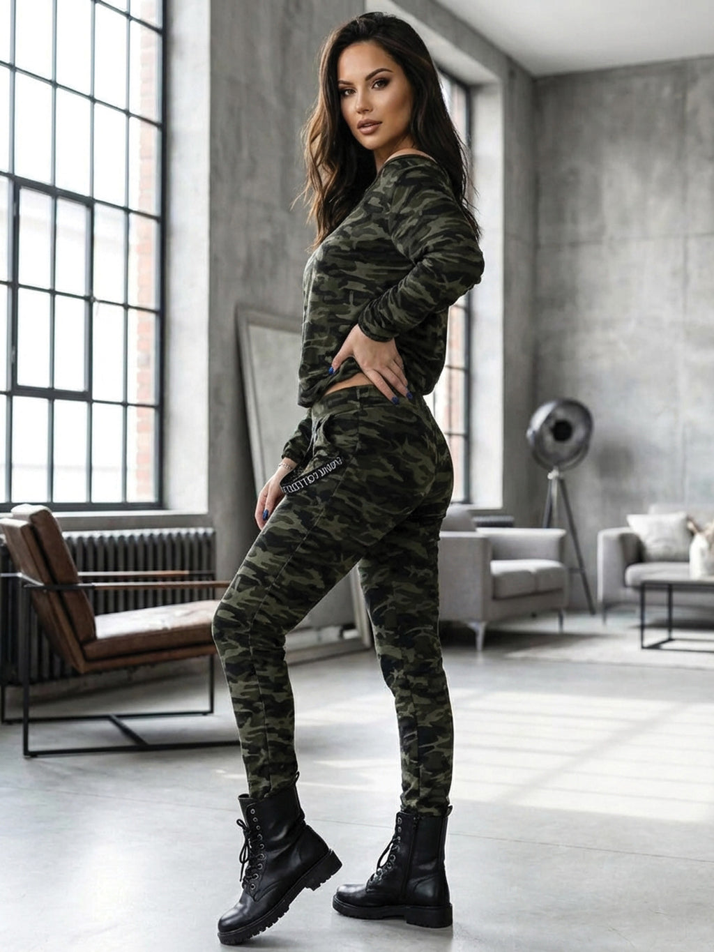 Dámska tepláková súprava VSB -KATTY 02 ARMY zelená