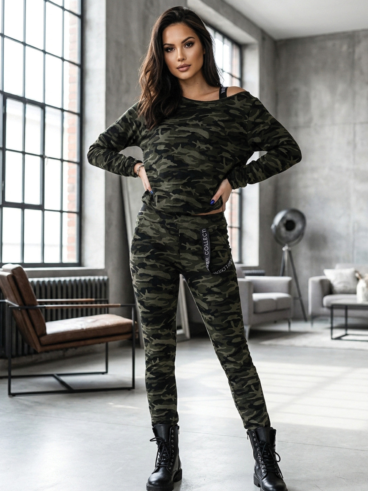 Dámska tepláková súprava VSB -KATTY 02 ARMY zelená