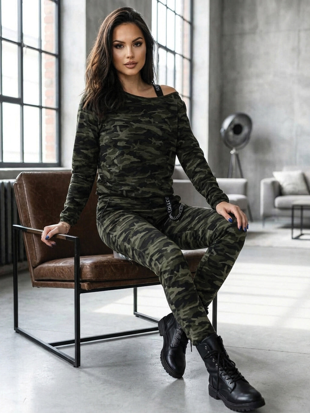 Dámska tepláková súprava VSB -KATTY 02 ARMY zelená