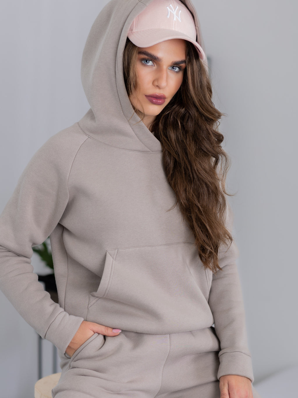Dámska tepláková mikina VSB BASIC mineral