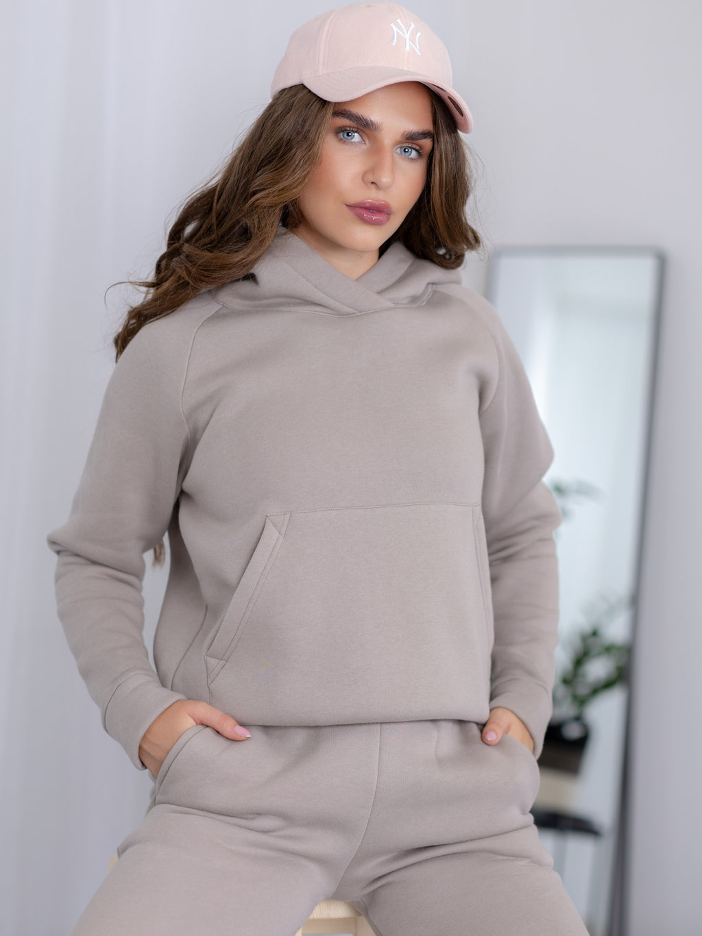 Dámska tepláková mikina VSB BASIC mineral
