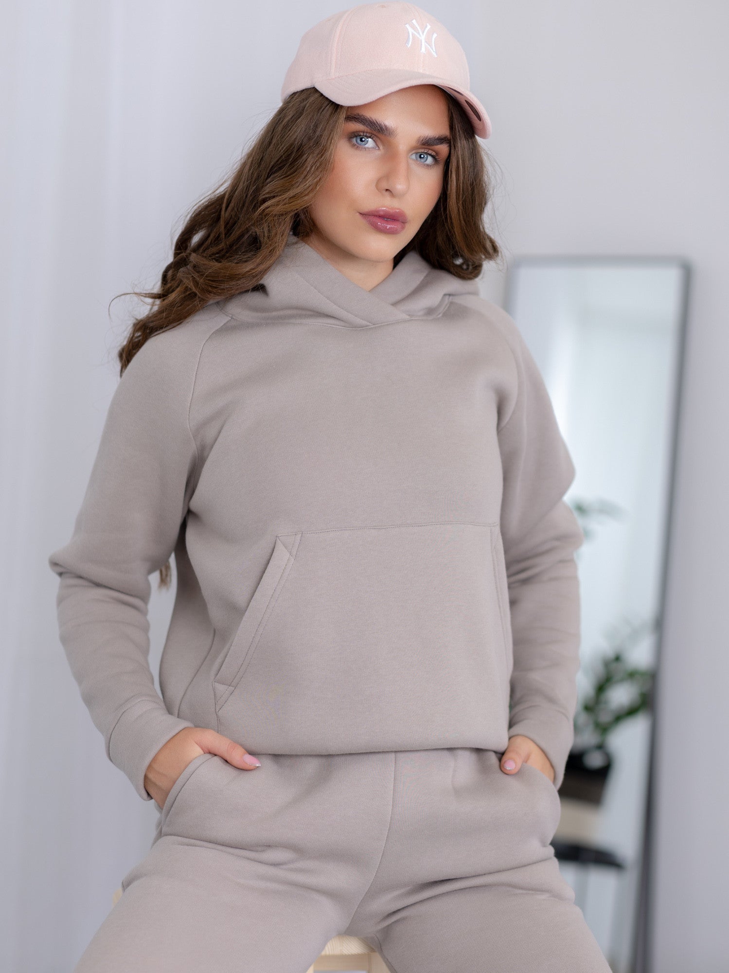 Dámska tepláková mikina VSB BASIC mineral