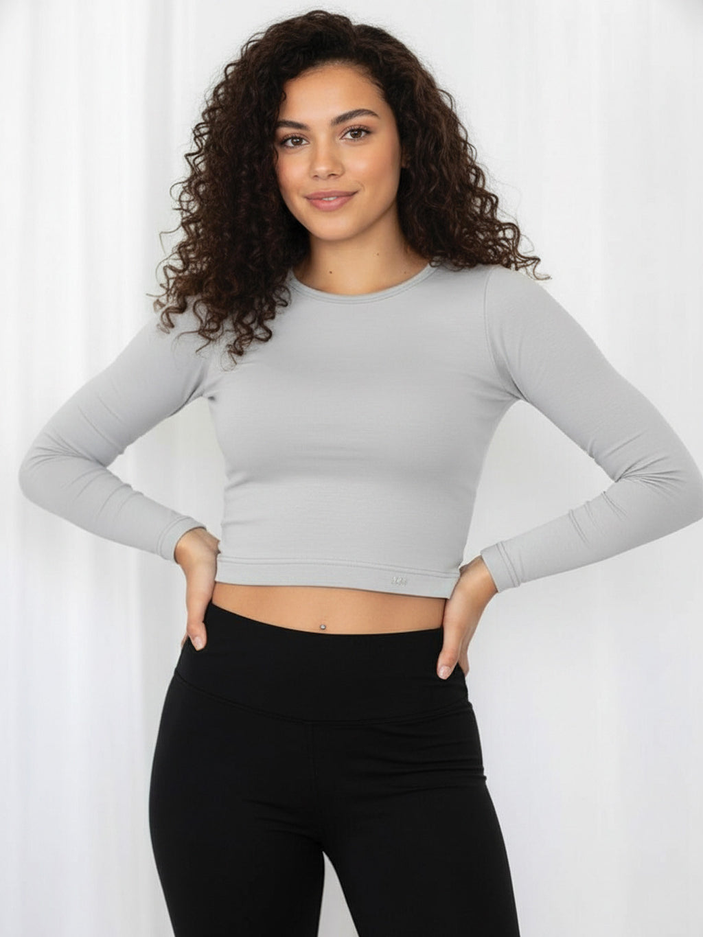 Dámske croptop tričko s dlhým rukávom VSB AMI