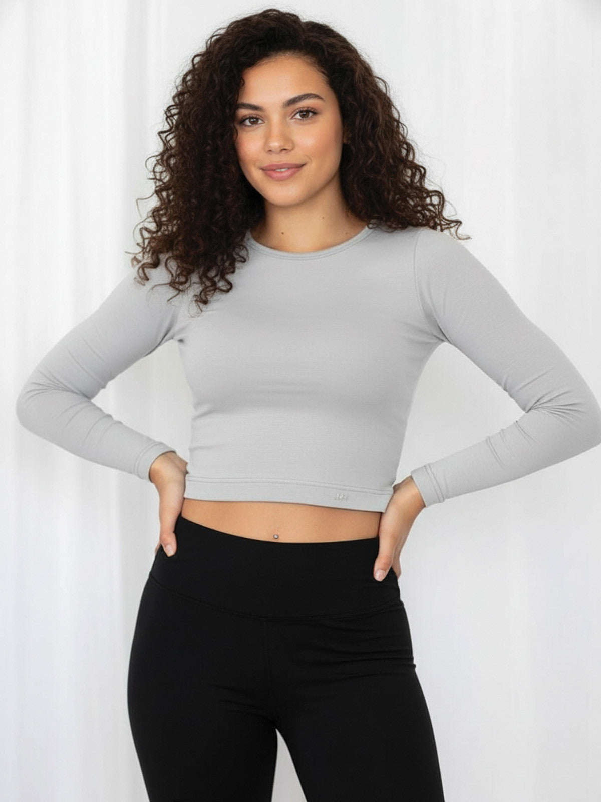 Dámske croptop tričko s dlhým rukávom VSB AMI