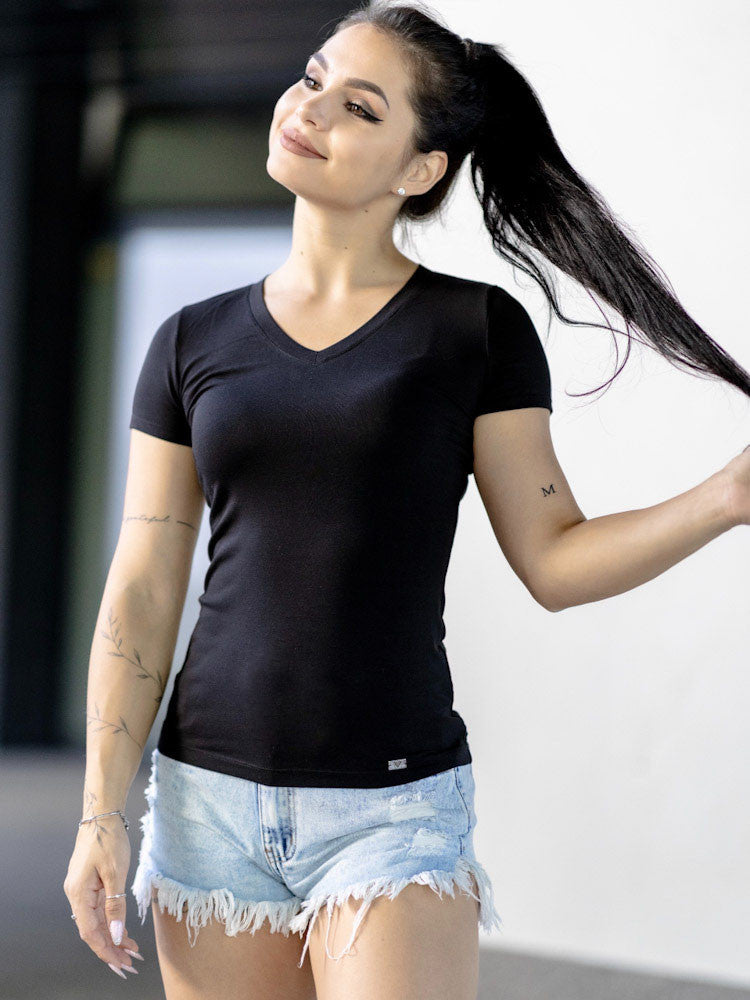 Dámske tričko VSB SELENA s výstrihom