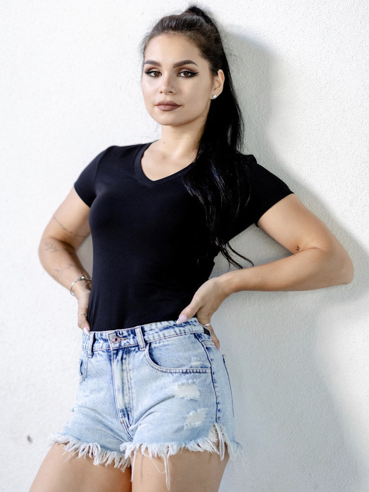 Dámske tričko VSB SELENA s výstrihom