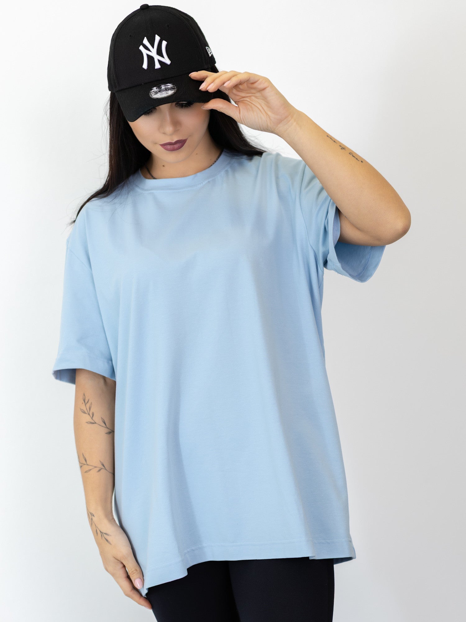 Dámske voľné tričko VSB STREET babyblue