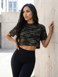 Dámske croptop tričko VSB LILLY ARMY