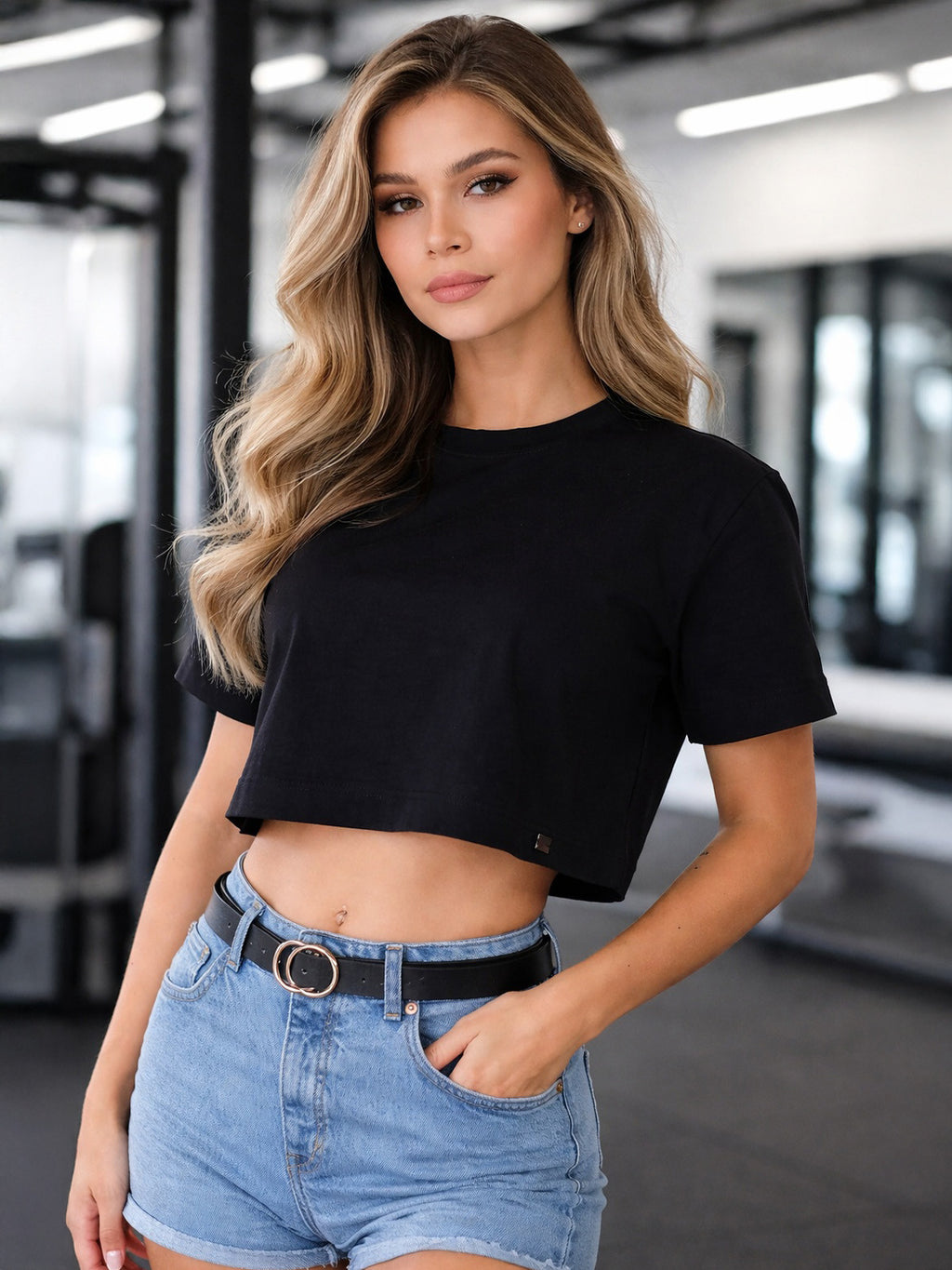 Čierny oversize VSB LILLY croptop