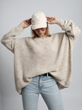 Oversize dámsky sveter COCO BEIGE 