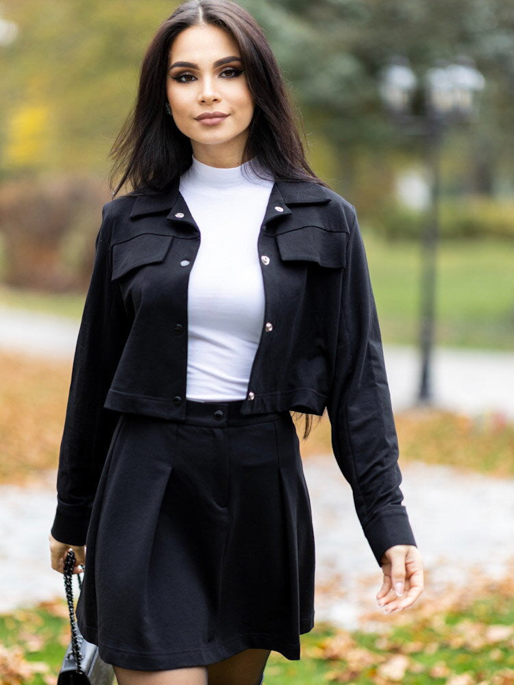 Čierna moderná VSB LISA sukňa