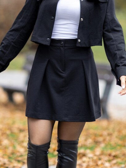 Čierna moderná VSB LISA sukňa