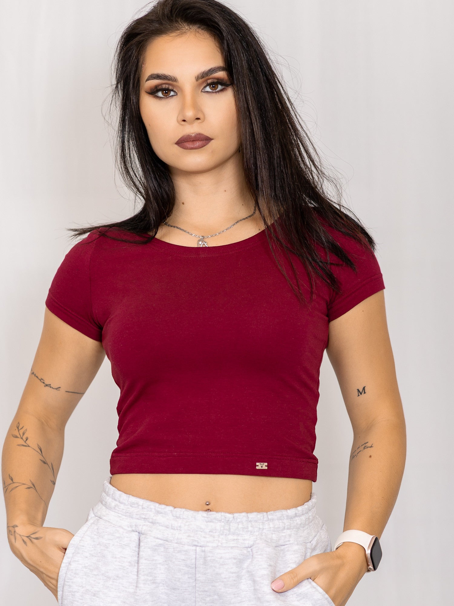 Dámsky croptop VSB PATTY bordo
