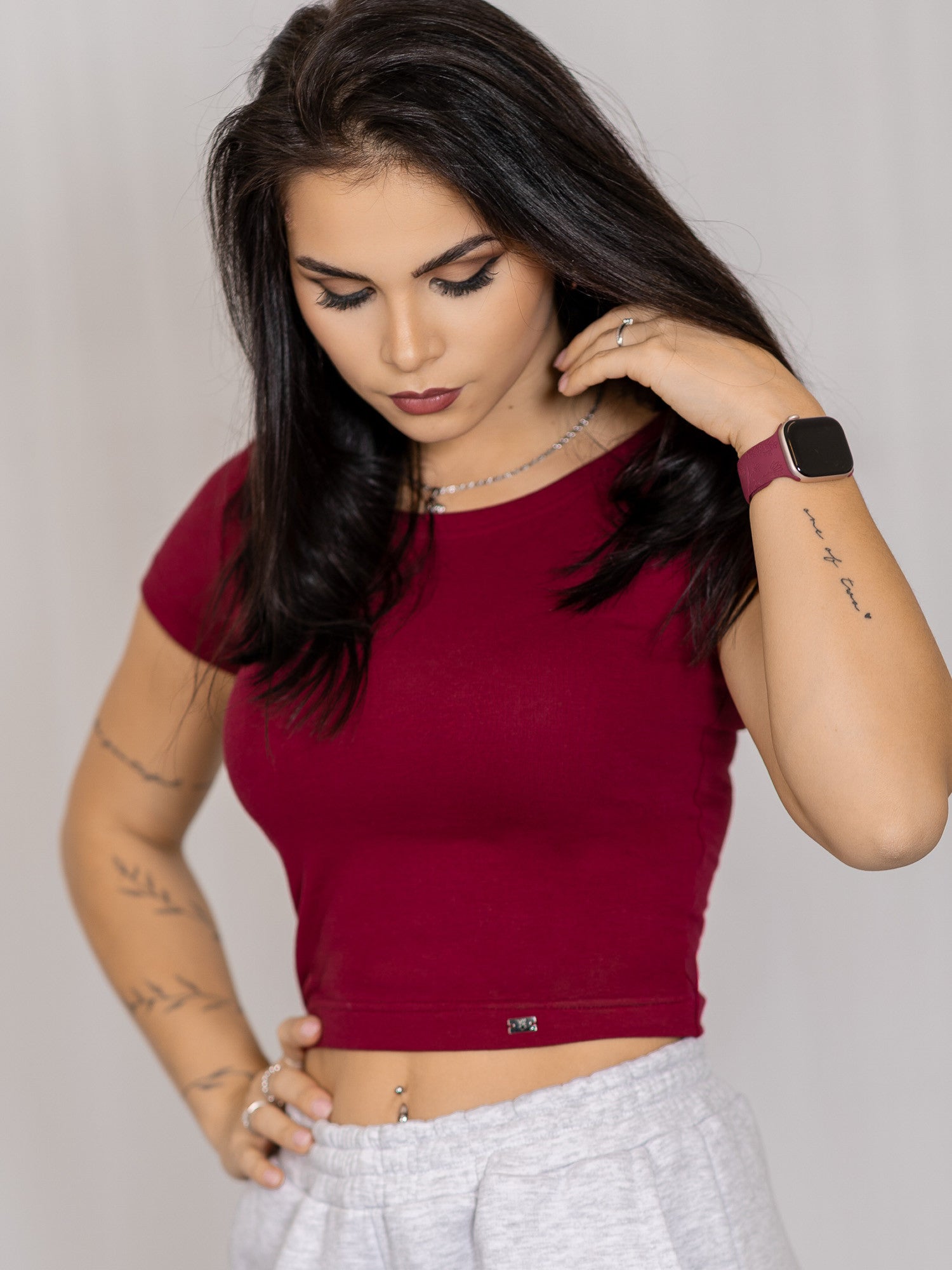 Dámsky croptop VSB PATTY bordo