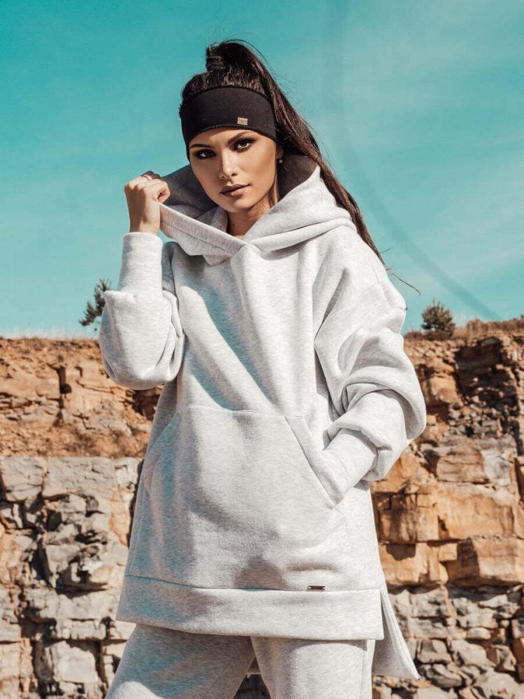 Dámska oversize tepláková súprava VSB SIMPLE grey