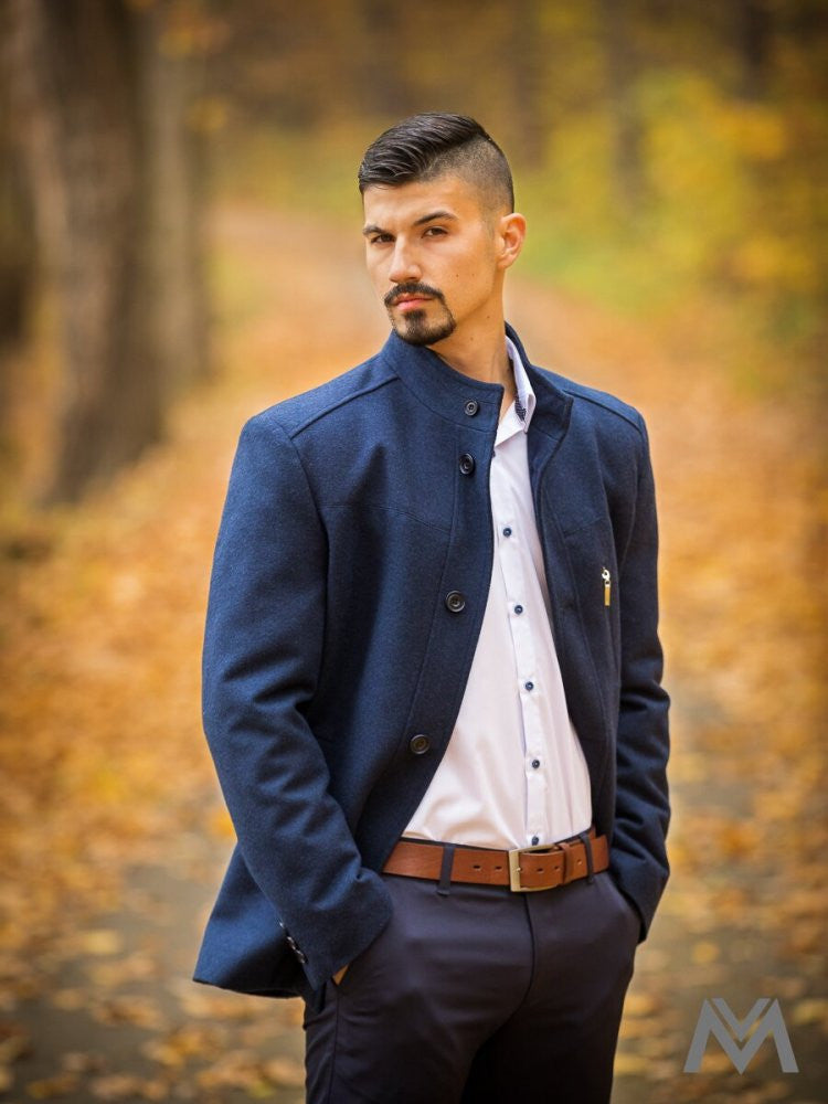 Pánska biela košeľa v slim fit strihu VSB1709
