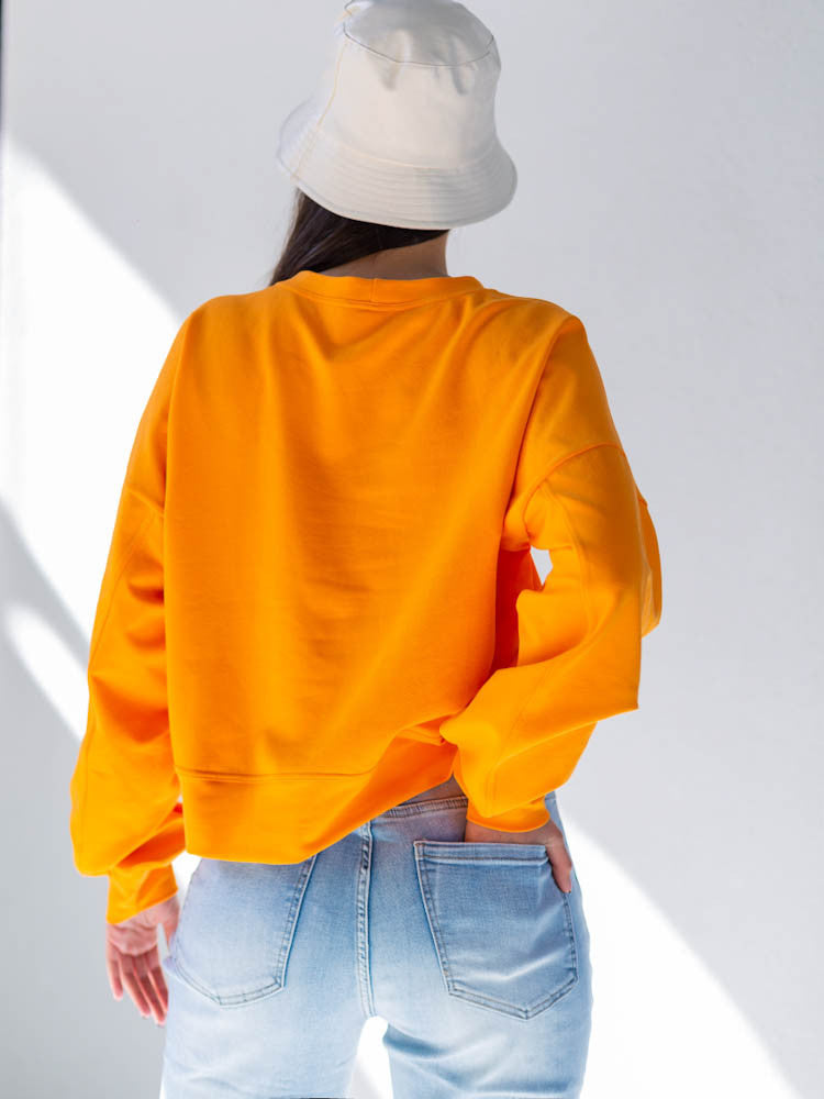Trendy pohodlná mikina VSB JELLY oranžová