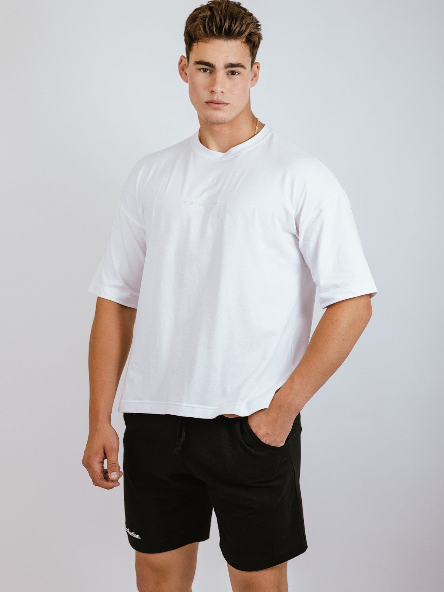 Pánske biele oversize tričko VSB ALAN