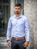 Obleková pánska košeľa VSB1853 bledomodrá