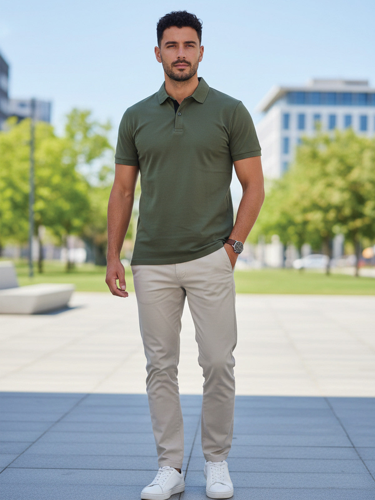 Pánske POLO tričko VSB VUGO v zelenej farbe