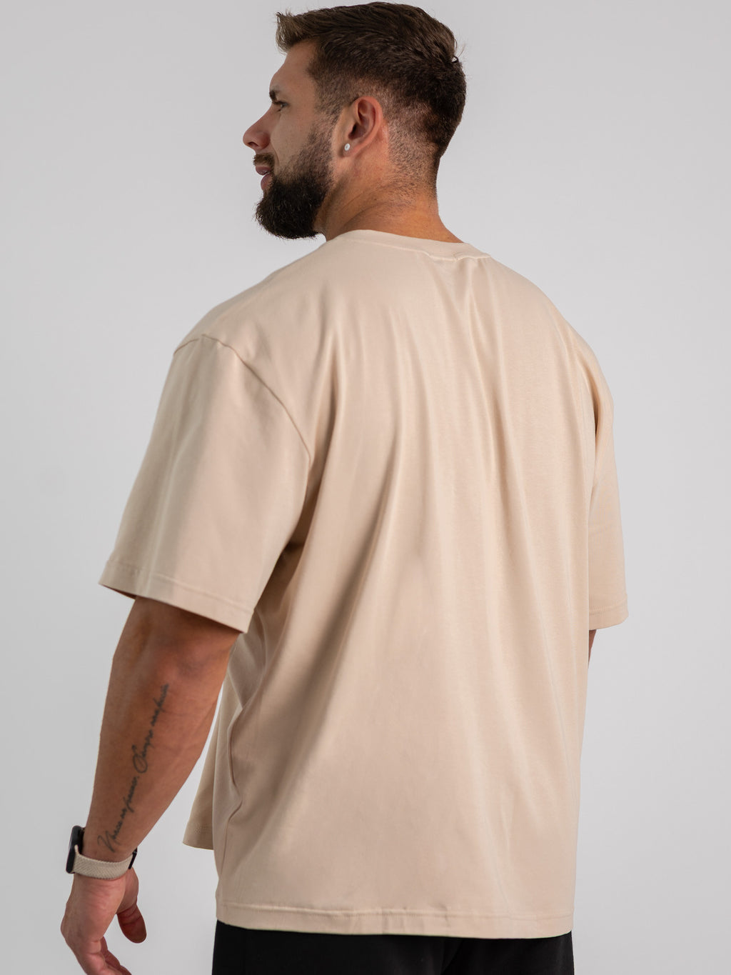 Pánske krémové oversize tričko VERSABE
