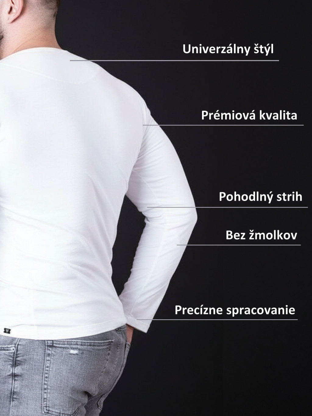 Športový pánsky nátelník VSB white
