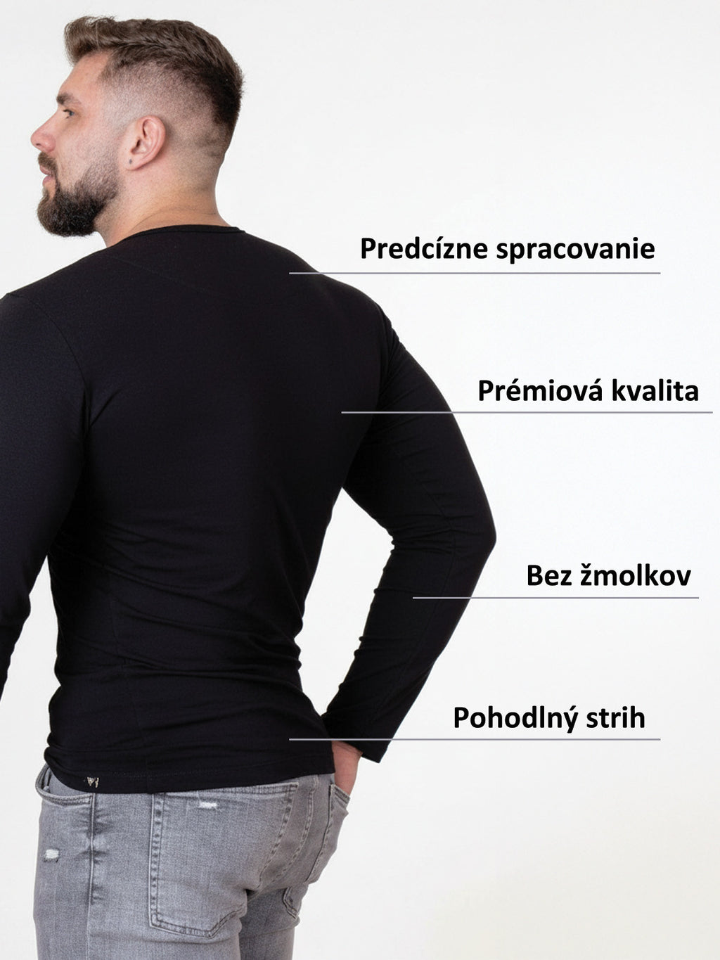 Pohodlný pánsky nátelník VSB black