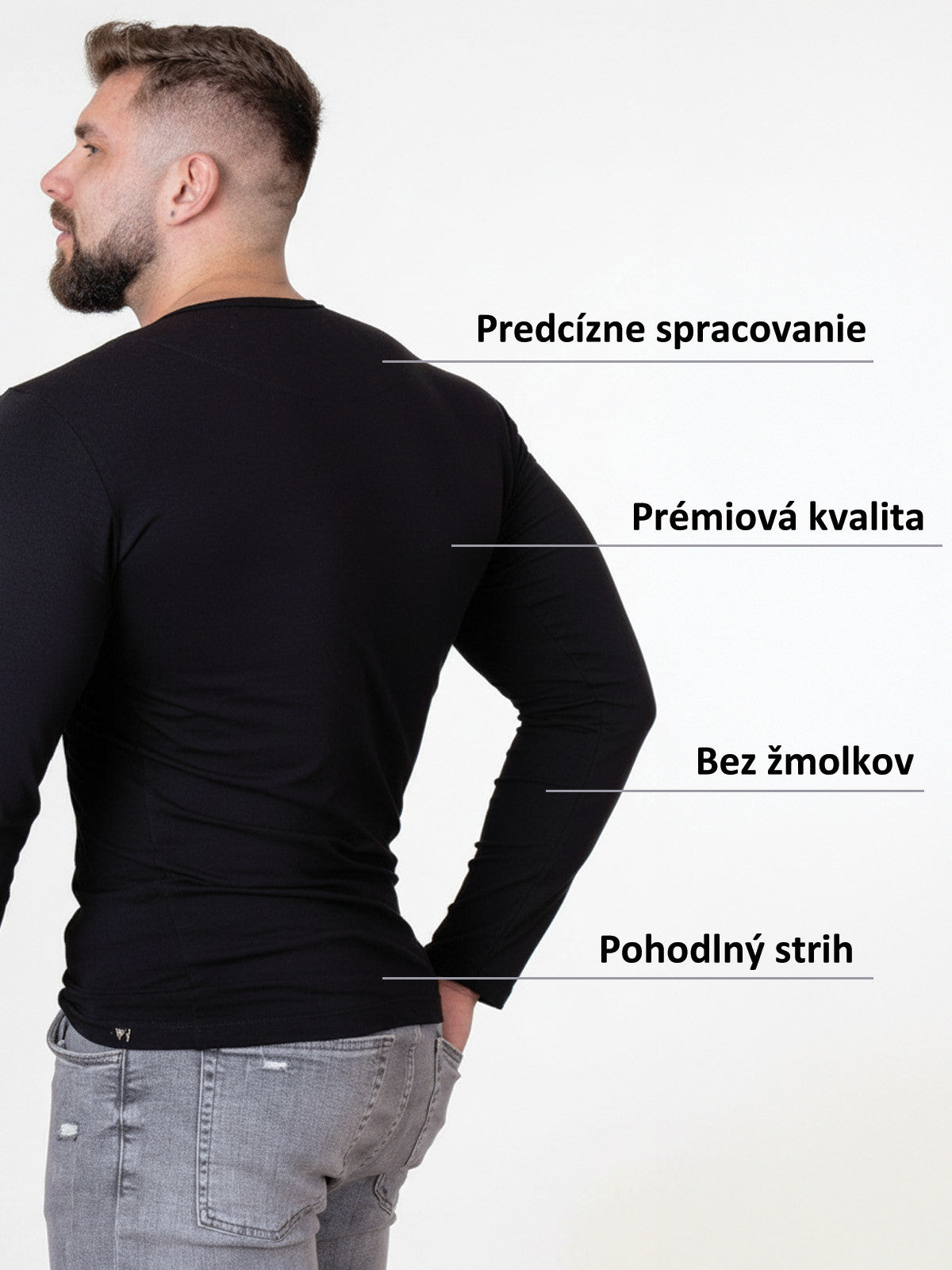 Pohodlný pánsky nátelník VSB black