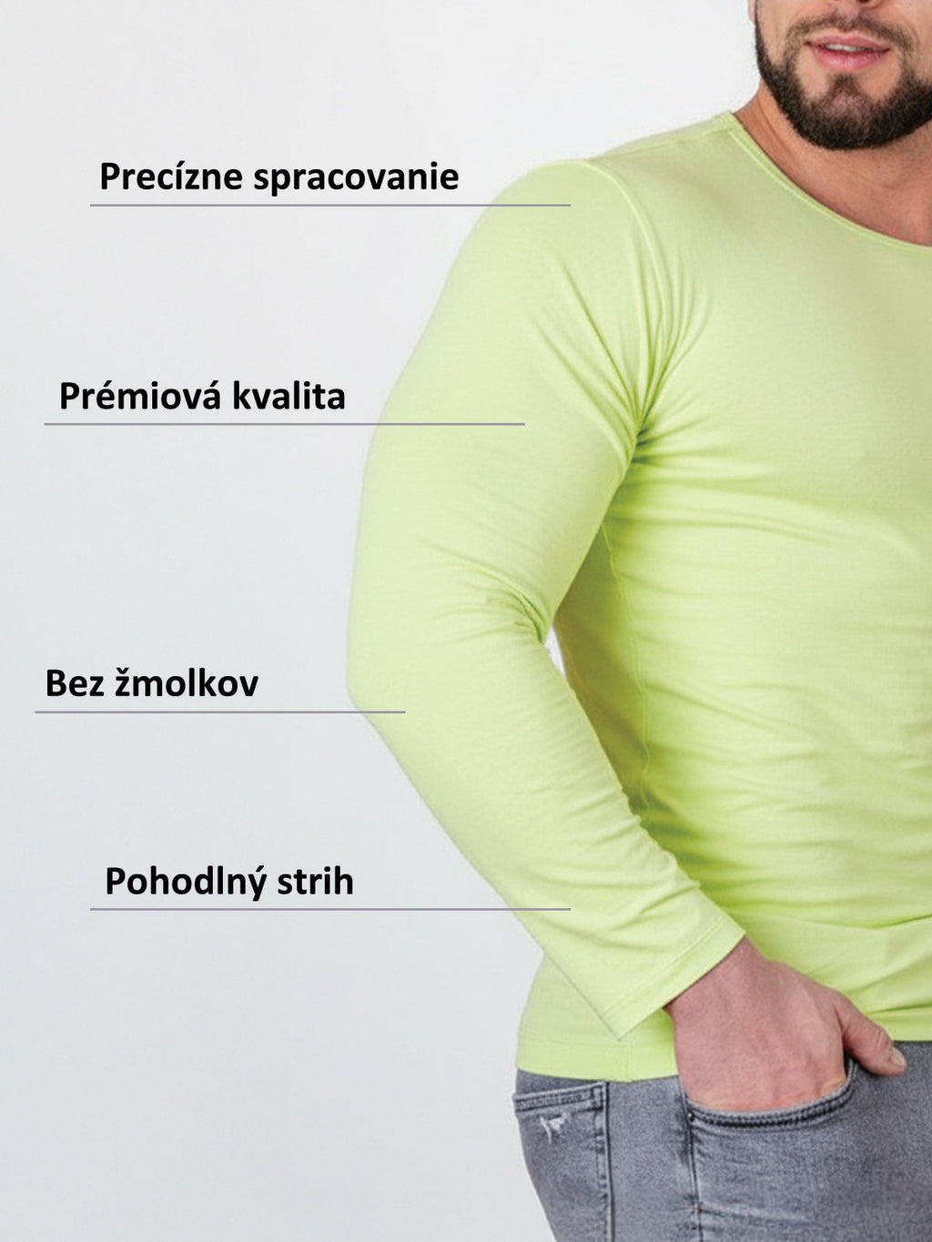 Žiarivý pánsky nátelník VSB lemon