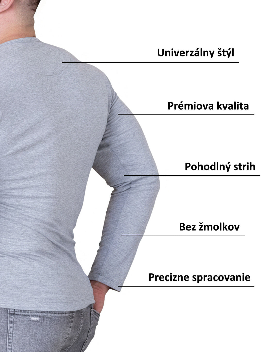 Športový pánsky nátelník VSB gray