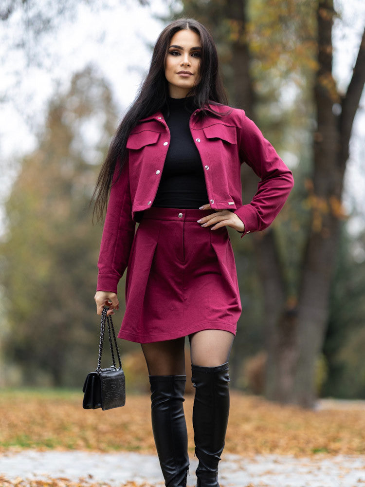Moderný dámsky komplet VSB LISA burgundy