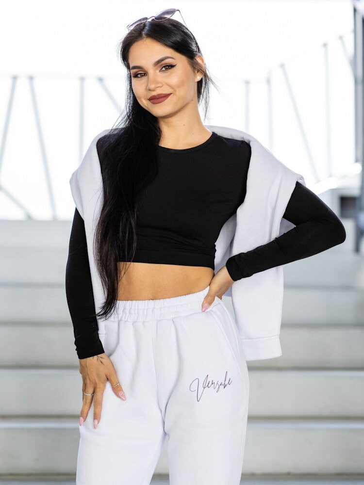Bavlnený crop top VSB AMI čierny