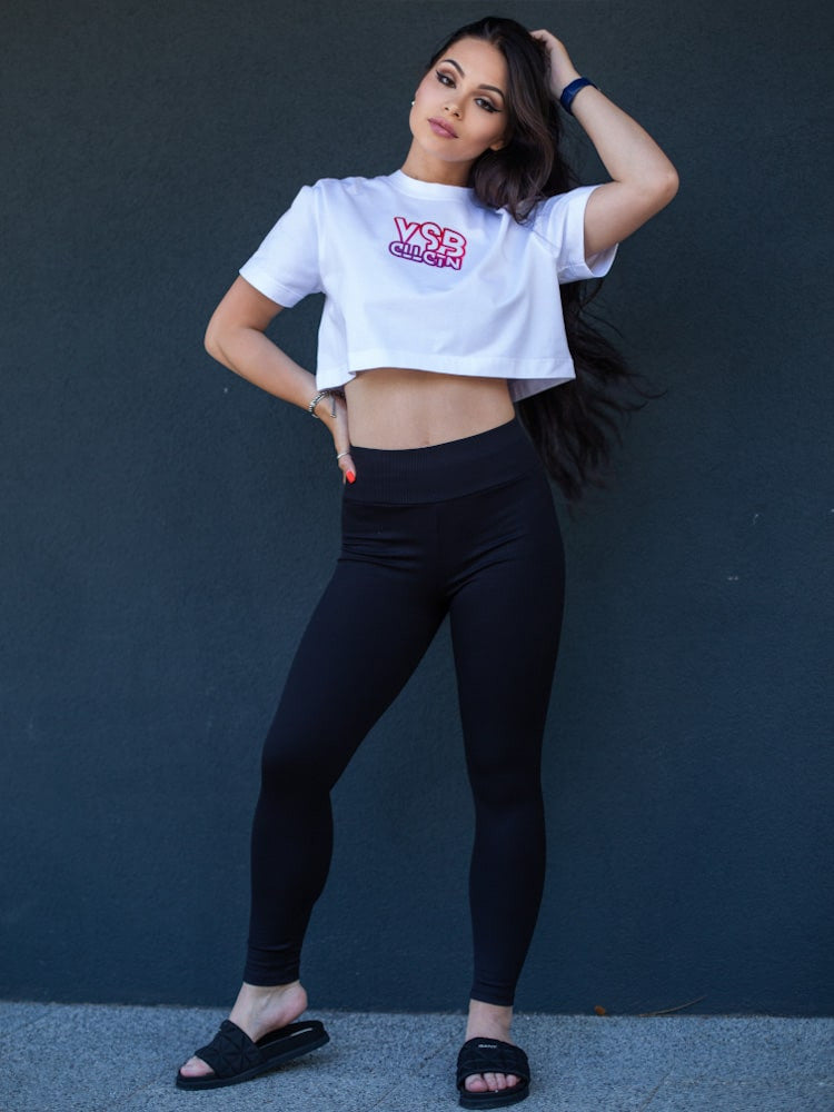 Dámsky croptop VSB RAINBOW biela